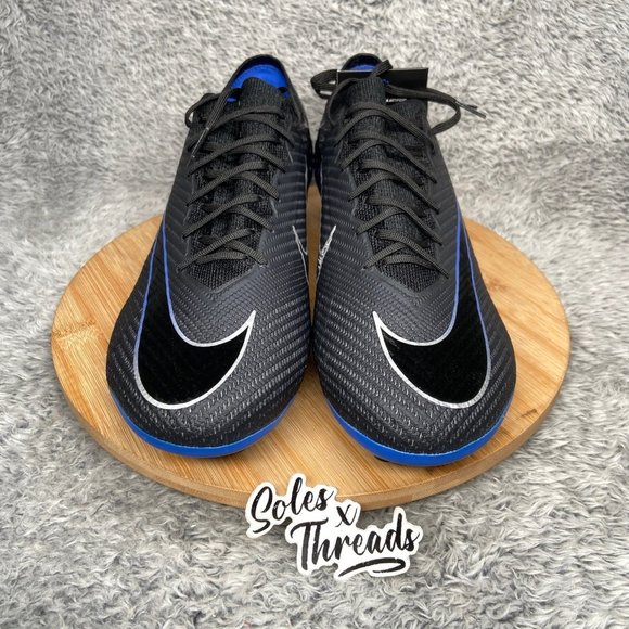 Nike Mercurial Vapor 15 Elite AG-Pro Size 12.5 Men Soccer Cleats Black Blue main image 7